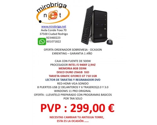 ORDENADOR CLONICO I5 9ª REACONDICIONADO